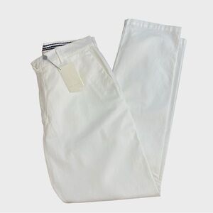 Luca Falconi NWT White Cotton Summer Chinos Size 52 US XL